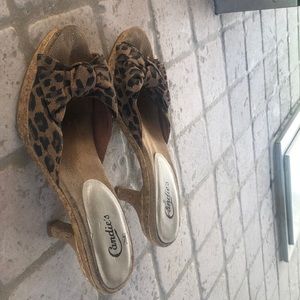Candies Leopard Slides